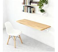 Table Murale Pliable VIVOLILV,Table pliante murale multifonctionnelle,Gain de Place,Idéal pour petits espaces,60x30 cm,Beige