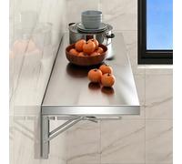 Table Murale Pliante Cuisine Petit déjeuner Bar 40 60 70 80 90 100 120 cm postes de Travail informatiques pour Maison/Bureau/Garage/Balcon, Bureau Flottant à abattant(L70xW30cm/L28xW12in)