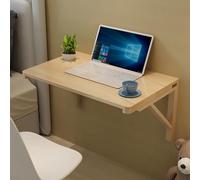 Table murale pliante en bois peu encombrante pour bureau à domicile et petits espaces, table flottante polyvalente pour étude, cuisine ou salle à manger