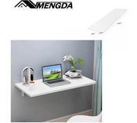 Table Murale Rabattable-MENGDA-Table Pliante-Convient pour la cuisine, le salon et la chambre-60 x 30 cm-Panneau de densité-Blanc