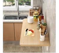 Table Murale Rabattable-MENGDA-Table Pliante-Convient pour la cuisine, le salon et la chambre-60 x 30 cm-Panneau de densité