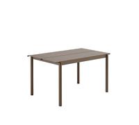 Table Muuto Linear en Acier 140x75 cm Taupe