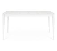 Table Nebula 160 x 90 x 75 cm aluminium blanc