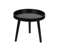ARTICASA Table d'appoint ronde noire 40 cm - Table basse compacte 36 cm