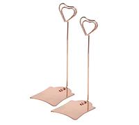 Table Number Holder Durable Iron Clips for Wedding Party Office Decor (Rose Gold)