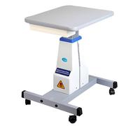 Table optique motorisée réglable en hauteur pour optométrie, bureau d'instruments de levage électrique avec portée de 170 mm, grand tiroir de rangement pour magasin de lunettes