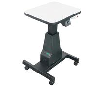 Table optique motorisée réglable en hauteur pour optométrie, bureau d'instruments de levage électrique avec portée de 170 mm, grand tiroir de rangement pour magasin de lunettes
