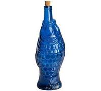 Table Passion Bouteille Fish 1.1L Verre Bleu Marine Bleu