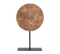 Horloge sur pied marbre brun 25 cm