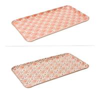 Plateau rectangulaire 30x15 Rangoli n°2 Rose