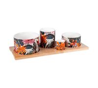 Table Passion - Service apéritif 4 pièces Tiana 34,5 cm