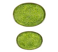 Table passion Set de plateaux ovale - Vert