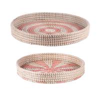 Table passion Set de plateaux ronds - Rose
