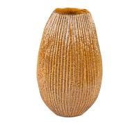 Table passion Vase Livia rond - Jaune miel