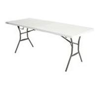 Table Piable Lifetime Blanc 185 x 74 x 76 cm Acier Plastique Blanc G