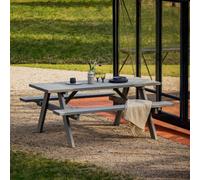 Table pique-nique bois pliante - gris