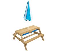 Table pique-nique pour enfant bois avec parasol