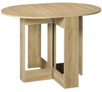 Table pliable de cuisine salle š€ manger 2 abattants - table ovale extensible - en bois chšºne
