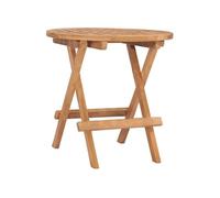 vidaXL Table de jardin pliante 50x50x50 cm teck massif