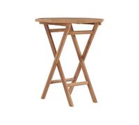 vidaXL Table de jardin pliante 60×60×75 cm teck massif