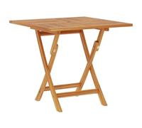 vidaXL Table de jardin pliante 85x85x76 cm teck massif