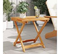 Table pliable de jardin 90x52,5x65 cm bois d'acacia solide table vidaXL