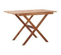 Table pliable de jardin - MAISON GUIDE - Bois d'acacia massif - Marron - Pliant