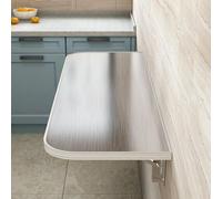 Table Pliable en Acier Inoxydable Montée Au Mur pour Bar Maison, Table Pliage de Linge Fixée Au Mur, Longue Étroite Suspendue pour Cuisine(90 * 30cm/35.4 * 11.8in)