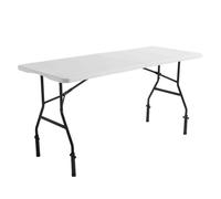 Table pliante 180 cm avec réhausses