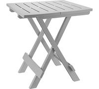 'Table pliante « ADIGE » - Table pour petit jardin ou de camping - Parfaite comme table d’appoint gris clair