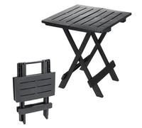 'Table pliante « ADIGE » - Table pour petit jardin ou de camping - Parfaite comme table d’appoint noir
