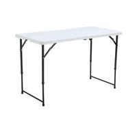 Table Pliante Blanche 122 x 61 x 74 cm - Oviala REKKEM