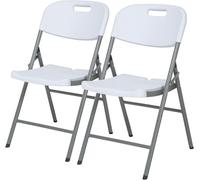 - Table pliante de buffet, en plastique, 183x76 cm. - Table de buffet avec poignée de transport. - Table pliante pour jardin, terrasse et balcon. - Table de camping pour 6 personnes (lot de 2, modèle