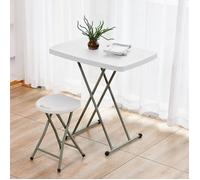 Table pliante de jardin SUPFINE - Blanc - Capacité de charge 20kg
