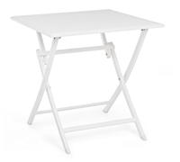 Table pliante. Elin 70X70 Blanc Lh30