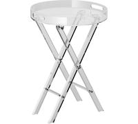 Table pliante en acrylique, table d'appoint en acrylique avec pieds pliants en X, table d'appoint en acrylique transparent pour le café, les boissons, la nourriture et les collations, e dans le salon,