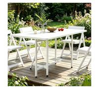 Table Pliante en Bois Massif, Ensemble Table Extensible Et 4 Chaises, avec des Tiroirs Et des Étagères Ouvertes, Table À Manger Pliable avec roulettes, Adaptable À Tous Scénarios(White)