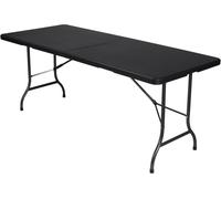 Table Pliante - Imitation Rotin - 180 X 75 X 74 Cm