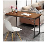 Table pliante murale 120 x 60 cm - Peu encombrante - Table de salle à manger et établi pour cuisine, chambre à coucher, salon - Gain de place parfait pour les petites surfaces
