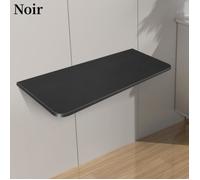 Table pliante murale ELANCOOH - 80 x 50 cm - Noir - Panneau de densité vert et sain - Conception pliable