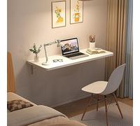 Table pliante murale en bois multifonction pour salle à manger, station de travail d'ordinateur, pour cuisine, design compact (60 x 30 x 1,6 cm)