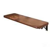 Table pliante murale flottante en bois, étagère pliable pour petits espaces, table pliable avec supports métalliques pour buanderie bureau établi