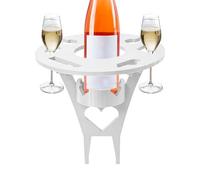 Table pliante pique-nique - Bureau léger extérieur avec porte-gobelet | Guéridon vin nomade | Pour parc, plage, gazon, jardin, arrière-cour, terrasse, balcon, grillades, rassemblement, excursion