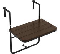 Table pliante pour balcon - Table pliante à suspendre pour le balcon - Table pliante pour l'extérieur
