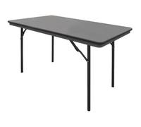 Table pliante rectangulaire Bolero - ABS - 1220mm - Gris - 4 personnes - Intérieur/Extérieur