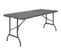 Table Pliante Rectangulaire Effet Rotin 1829 mm