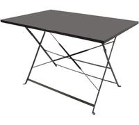 Urban Living SUNNYDAYS Collection Mistral Table Pliable en Metal Gris Anthracite 110X70XH70CM