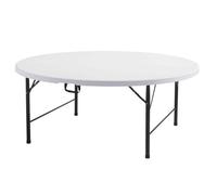 Rekkem Table Pliante Ronde 10 Personnes
