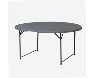 Table pliante ronde WERKA PRO Ø150 x 74 cm gris