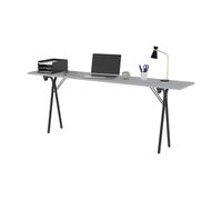 Table pliante Séminaire 3 places - Gris/Noir